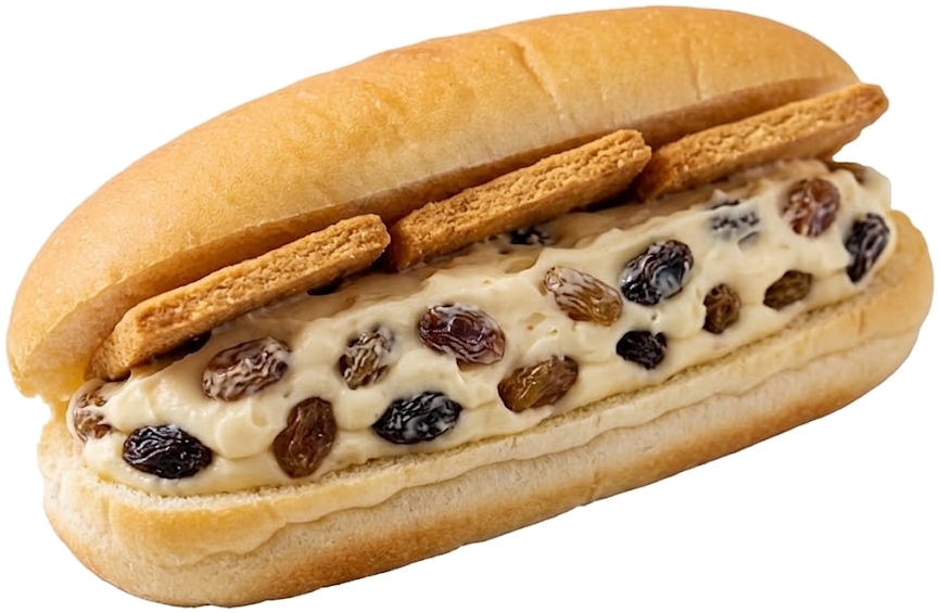 レーズンバターサンド(コッペパン仕立て)